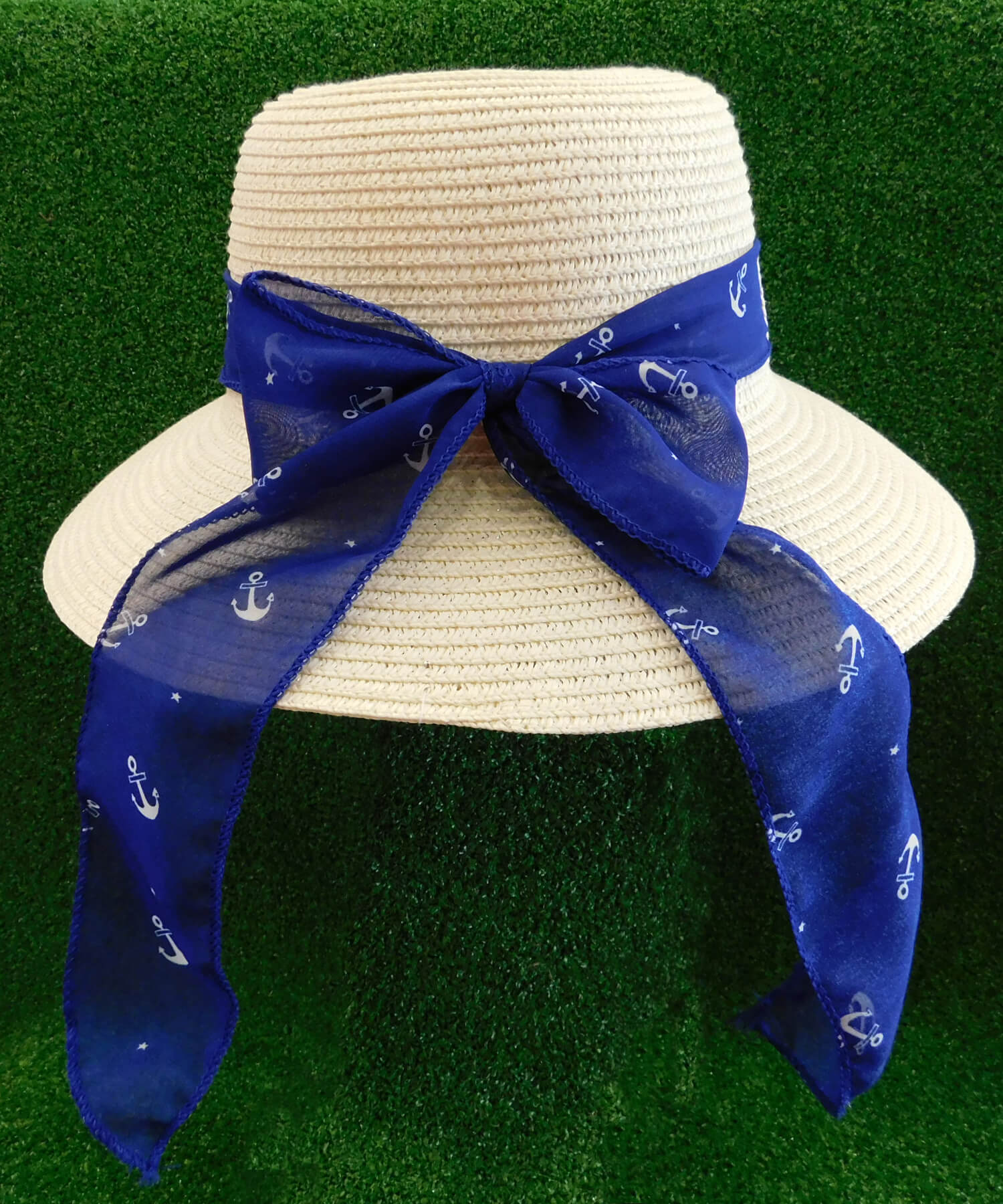 Καπέλο με Μπλε Φιόγκο