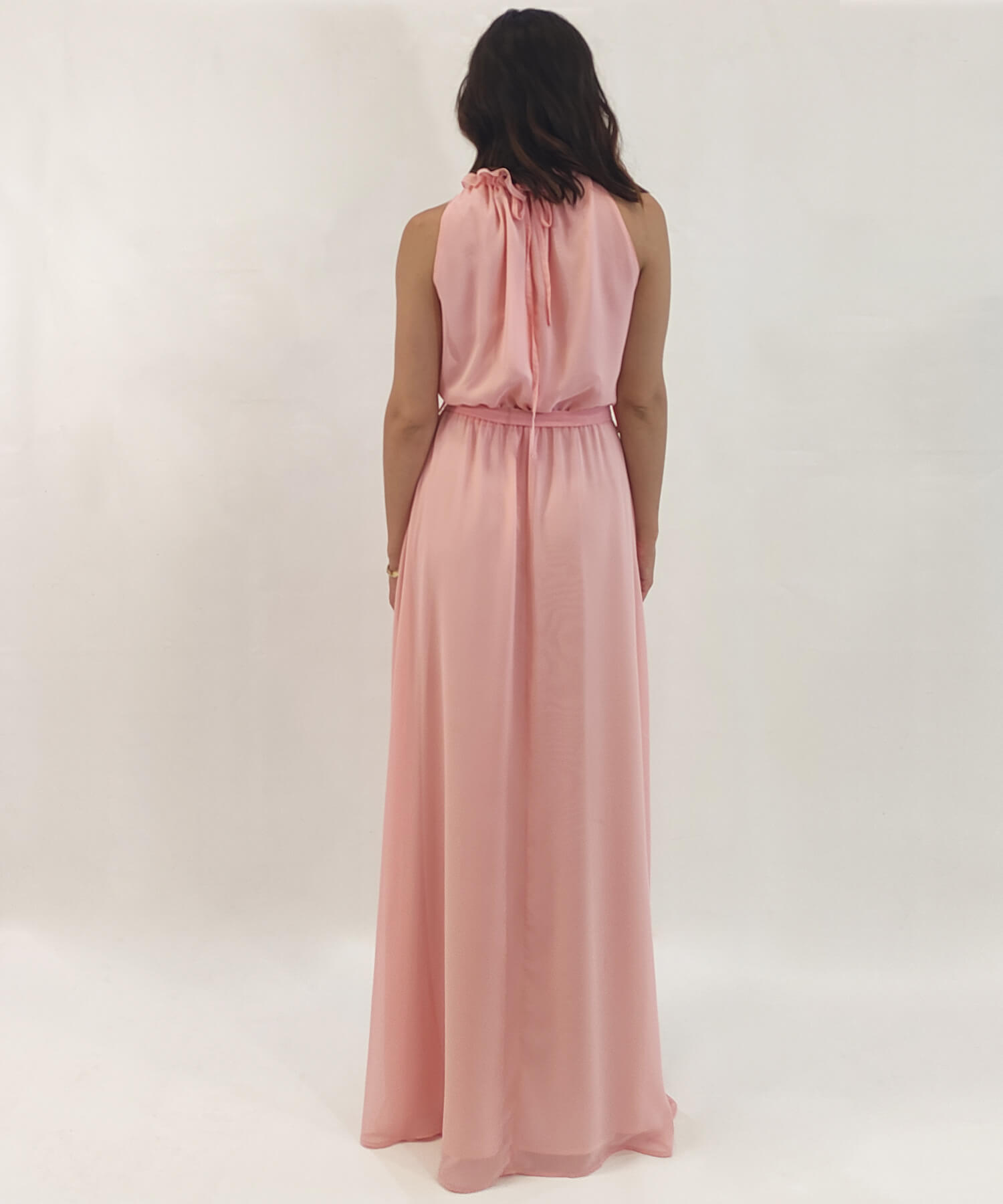 φορεμα ροζ μάξι